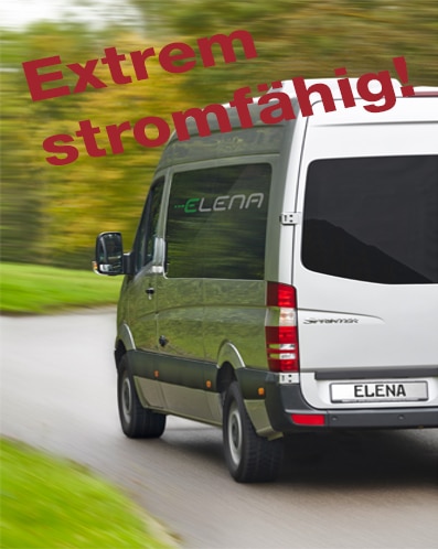 Plug-in-Hybrid Van, Schrift auf Bild: Extrem stromfähig!